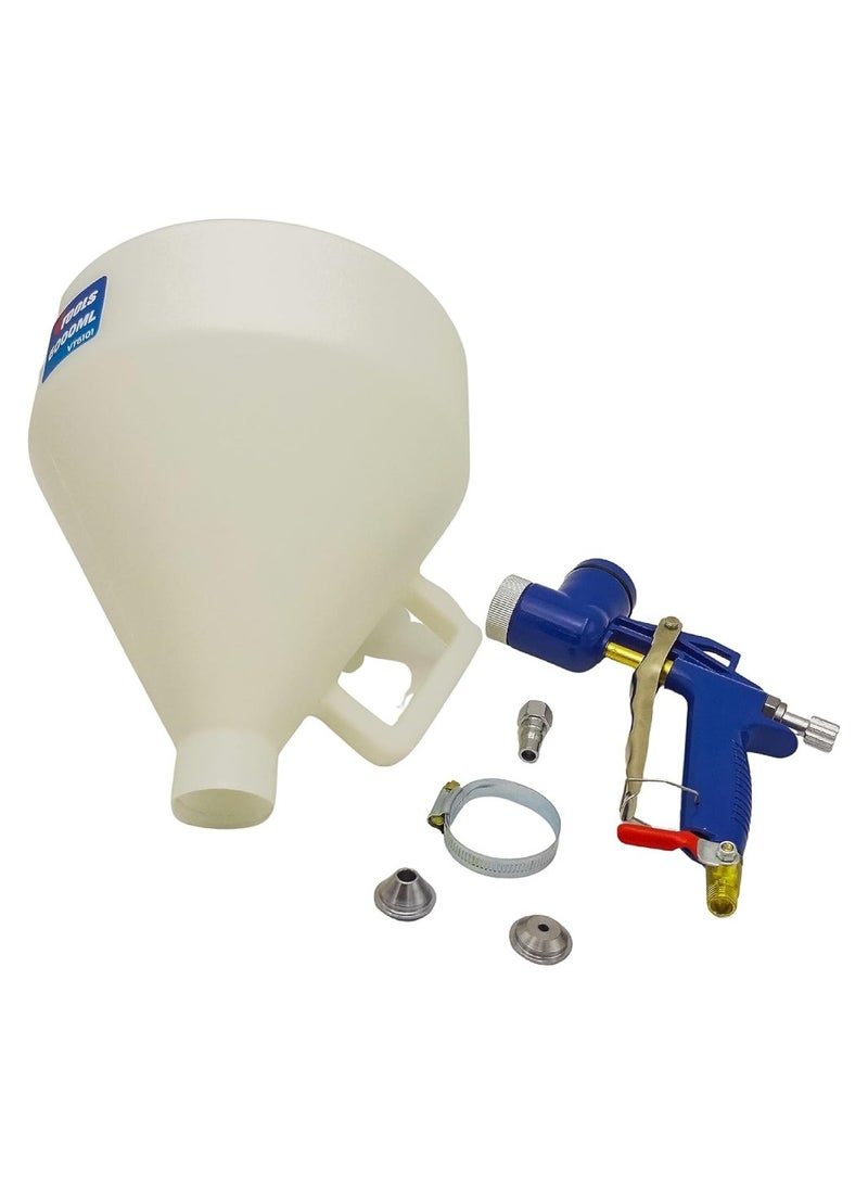 VTOOLS Air Texture Gun With 6L Hopper Adjustable Spray Speed & Angle 3 Nozzles(4.0mm, 6.0mm, 8.0mm) Paint Sprayer for Car House Furniture Painting - Image 1