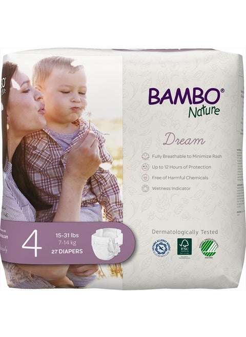 Premium Baby Diapers (SIZES 0 TO 6 AVAILABLE), Size 4, 27 Count