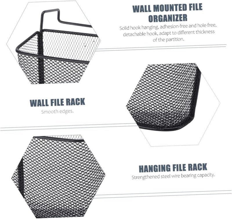 Gadpiparty Garage Storage Organizer Bins Office Hanging Rack Files Pens Storage Basket - Image 3