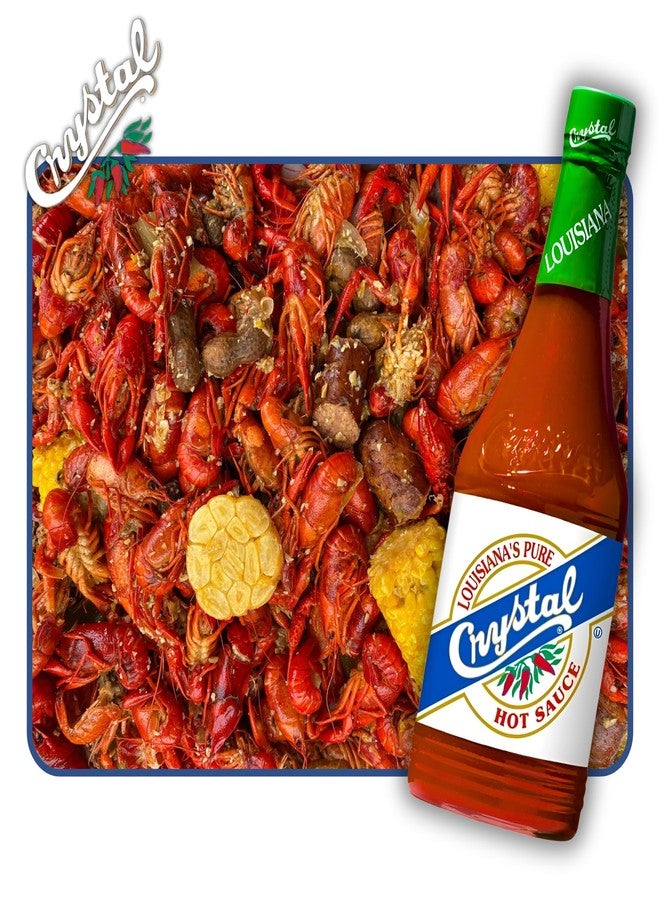 Crystal صلصة حارة كريستال 12 أونصة (عبوة من 2) - صلصة حارة نقية من لويزيانا، نكهة أصلية - منخفضة الدهون - منخفضة الصوديوم - مثالية لتتبيل السندويشات، الحساء، اليخنات، البطاطس المقلية والمزيد - Image 5