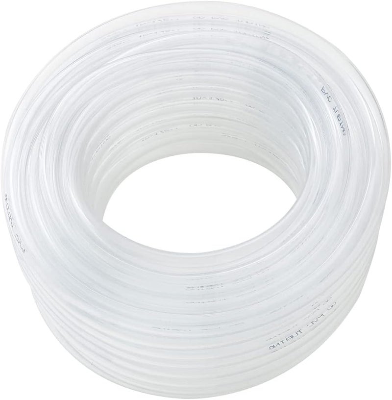 DAVCO 1/2" ID x 25ft Clear Vinyl Tubing, Low Pressure Flexible PVC Tubing, Heavy Duty UV Chemical Resistant Lightweight Plastic Vinyl Hose, BPA Free and Non Toxic - Image 1