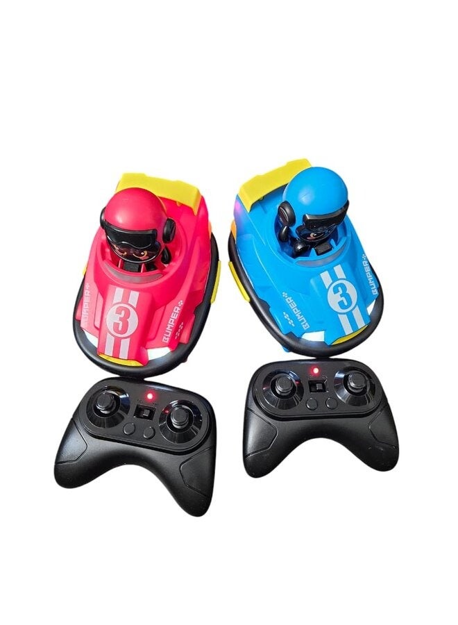 CAPTAIN CHAOWING Toddlers Remote Control Cars for Kids, Boys RC Ejecting Bumper Car, RC Battle Race Car Set of 2 Players, RC Cartoon Car Toys - Image 2