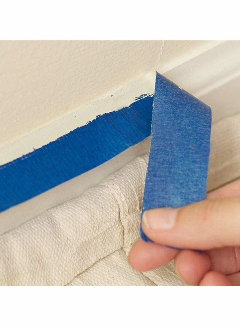 SYOSI Blue Tape, 1 Roll Blue Painters Tape, Multi Surface Masking Tape, Medium Adhesive Masking Tape, Painting and Decoration Supplies (3.9 * 118 inch)  - Image 4