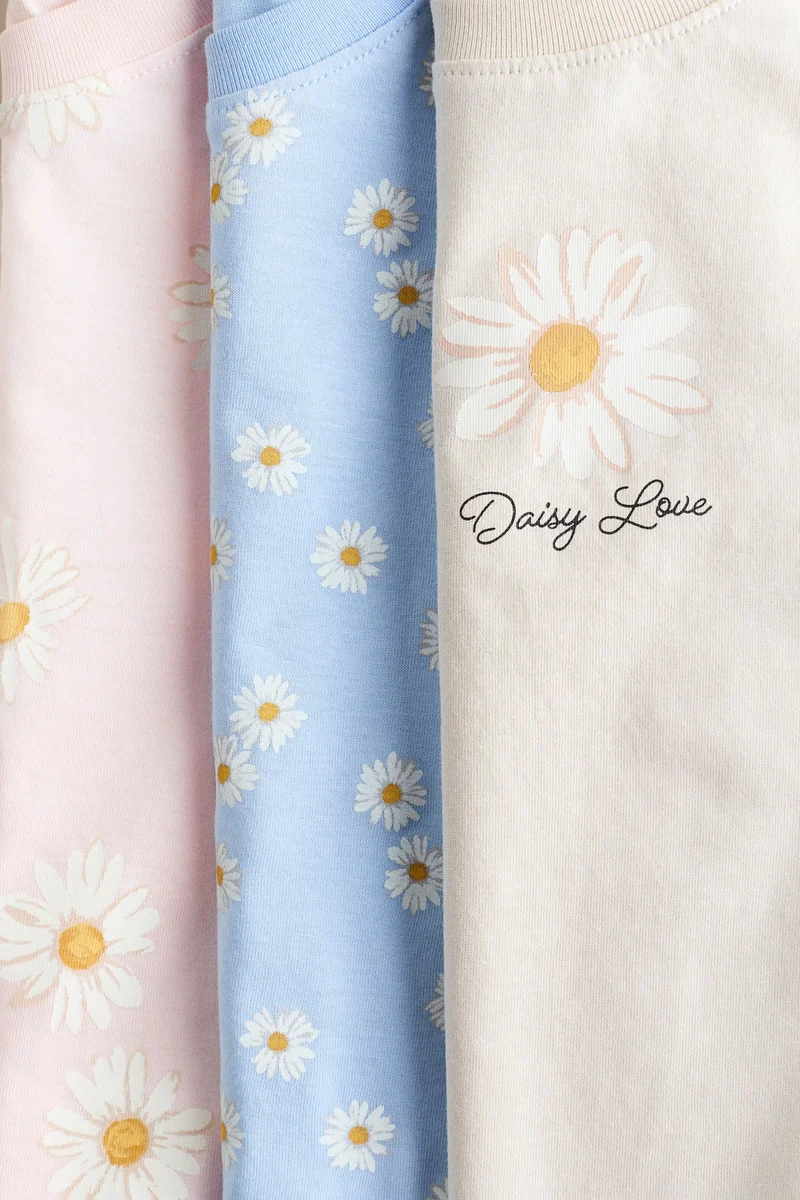 H&M 3-pack printed T-shirts