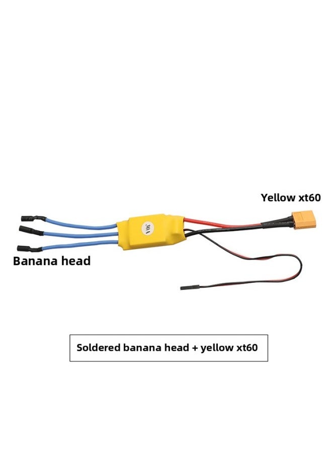 Direct Air Model Accessories HW30A Brushless Electric Governor Wholesale-Color:Yellow 40A Welded Banana Head  - Image 3