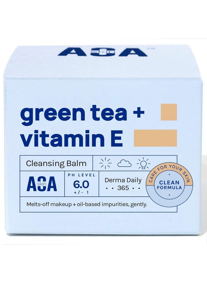 AOA STUDIO AOA STUDIO Skin Green Tea & Vitamin E Cleansing Balm, Melting Balm to Oil for Makeup Remover, Double Cleansing, Face Wash Cleanser All Skin Type 3.38 Fl Oz, 100 ml  - Image 1