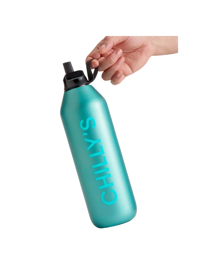 Chilly's | Water Bottle | Series 2 | Matte Matellaic | 1.0 Liter | Atlantis - Image 1
