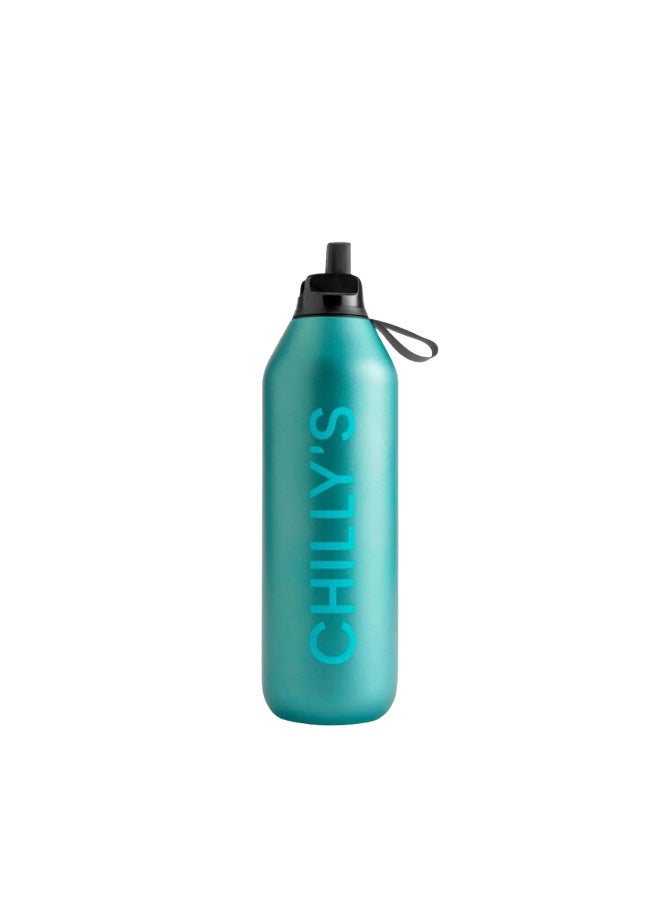 Chilly's | Water Bottle | Series 2 | Matte Matellaic | 1.0 Liter | Atlantis - Image 4