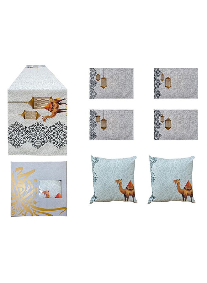 Danube Home Bliss Box 7 Pcs Gift Set Multicolor | Cotton Decorative Lightweight Throw Pillow For Sofas, Couches, Beds For Living Room 811500137854 - Image 1