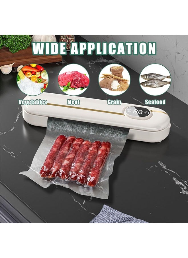 Hihonor Electric Mini Bag Sealer 11 Inch, Mini Heat Sealer with 10 Sealing Bags, Heating Quick Sealer for Food Bag, Portable Handheld Bag Resealer Machine for Chips and Snacks Bags Freshness (Gold)  - Image 5