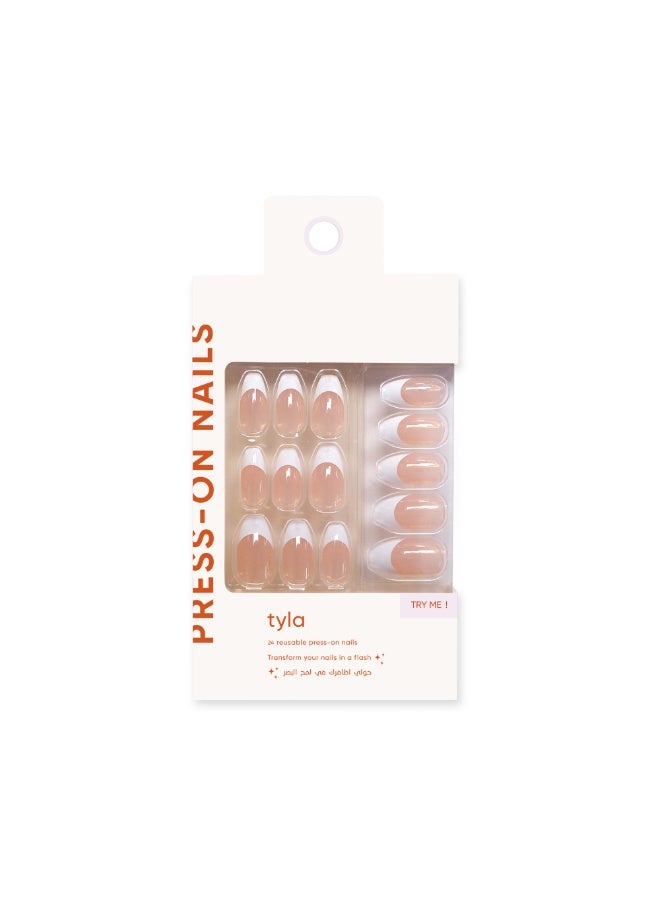 tyla Press On Nails Coffin Flare # 08 - Image 1