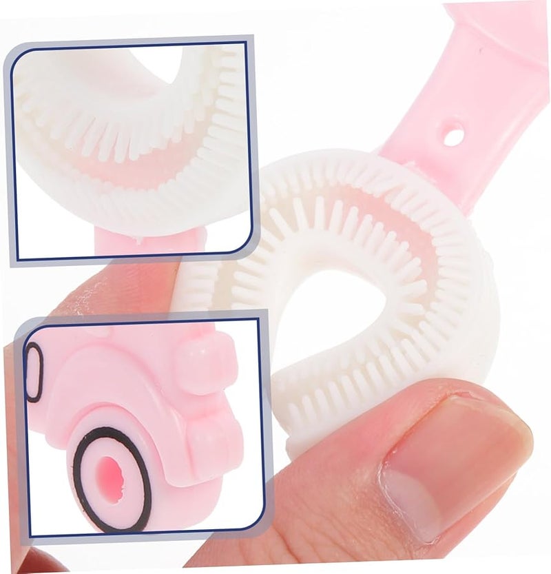 3 قطع فرشاة أسنان سيليكون على شكل حرف U يدوية مقاومة للعض لحماية المينا - Image 5