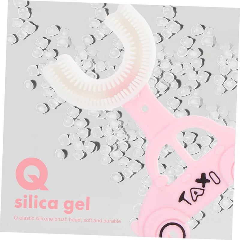 3 قطع فرشاة أسنان سيليكون على شكل حرف U يدوية مقاومة للعض لحماية المينا - Image 3