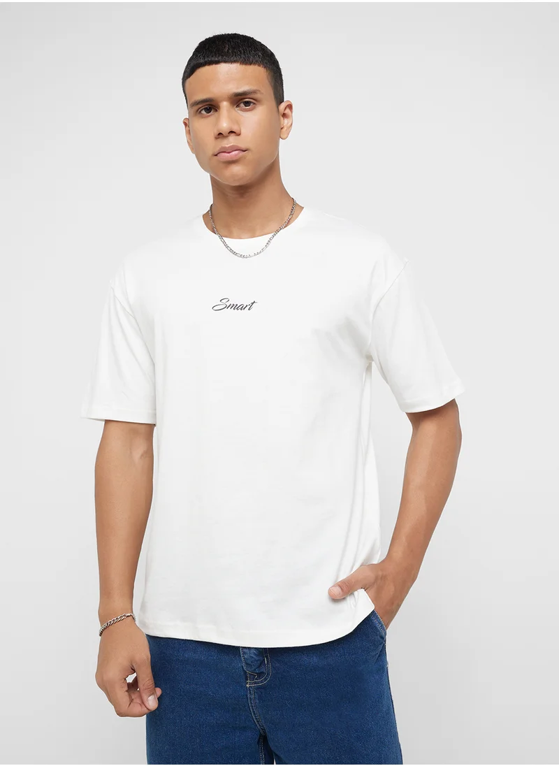 سفنتي فايف Oversized Graphic T-Shirt