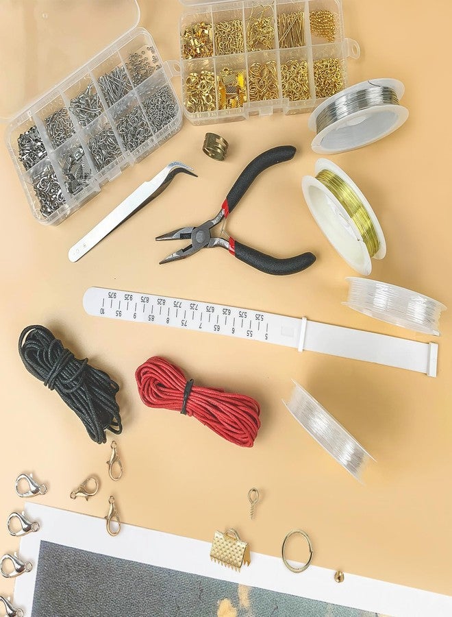 GTAAOY Jewelry Making Supplies Kit, Jewelry Repair Kit with Pliers, Findings and Beading Wires for Jewelry Repair Making and Beading - Image 5