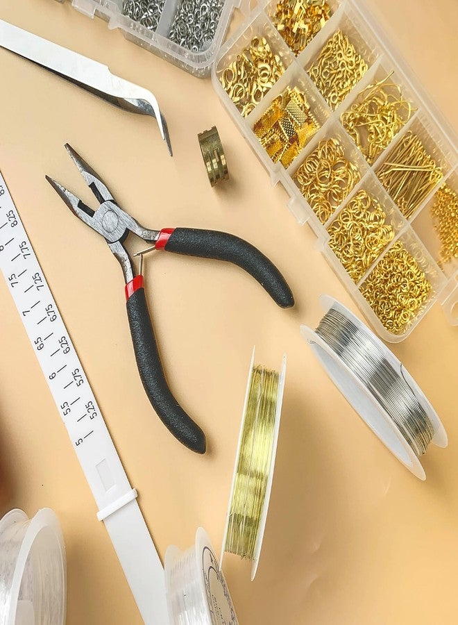 GTAAOY Jewelry Making Supplies Kit, Jewelry Repair Kit with Pliers, Findings and Beading Wires for Jewelry Repair Making and Beading - Image 4