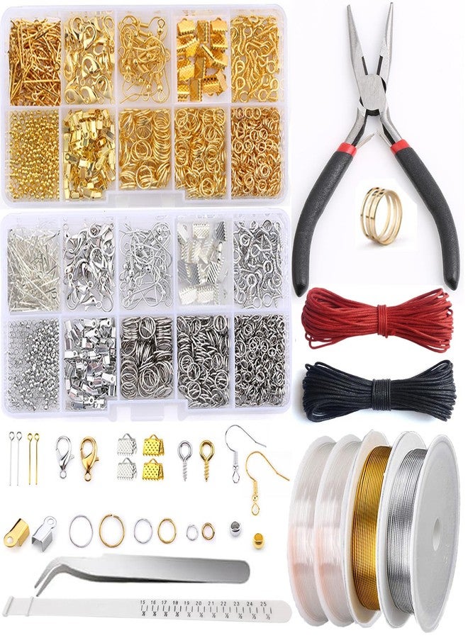 GTAAOY Jewelry Making Supplies Kit, Jewelry Repair Kit with Pliers, Findings and Beading Wires for Jewelry Repair Making and Beading - Image 1