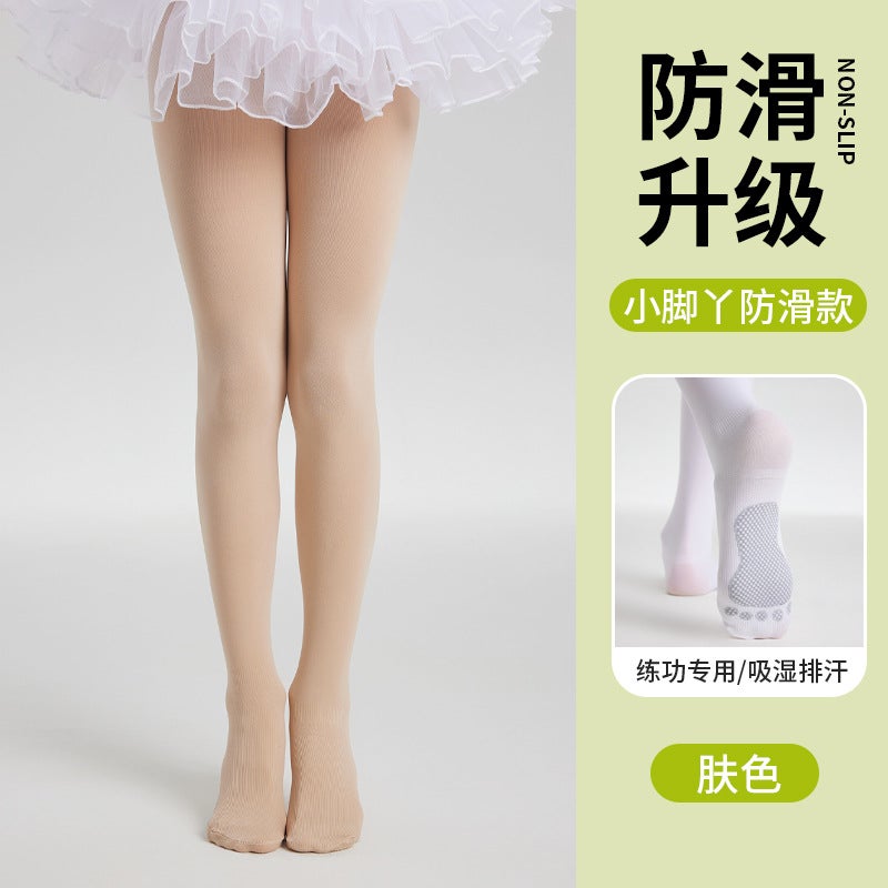 Children'S Dancing Socks Summer Thin Dancing Pantyhose Girls Stockings White Baby Socks Leggings For Practice - Image 1