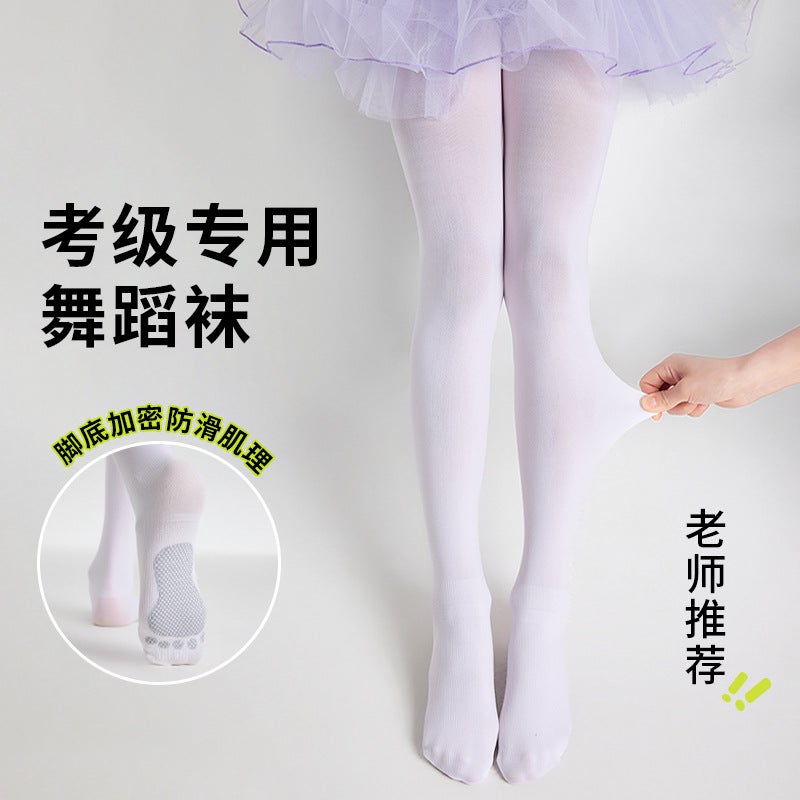 Children'S Dancing Socks Summer Thin Dancing Pantyhose Girls Stockings White Baby Socks Leggings For Practice - Image 3