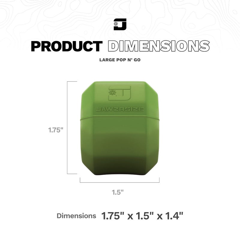 Jawzrsize Pop 'N Go Jaw, Face, and Neck Exerciser - Define Your Jawline, Slim and Tone Your Face, Look Younger and Healthier - Helps Reduce Stress and Cravings - Facial Exerciser (Advanced Green) - Image 4