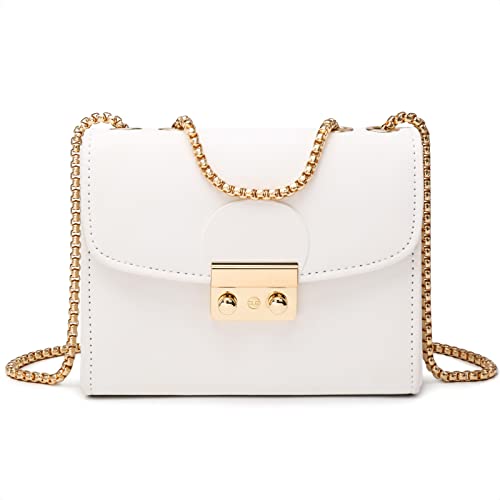 Dasein Women Small Crossbody Bag Designer Evening Bag Clutch Purse Handbag for Wedding/Prom/Party with Double Chain Strap - Image 1