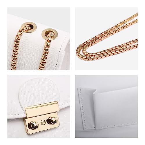 Dasein Women Small Crossbody Bag Designer Evening Bag Clutch Purse Handbag for Wedding/Prom/Party with Double Chain Strap - Image 3