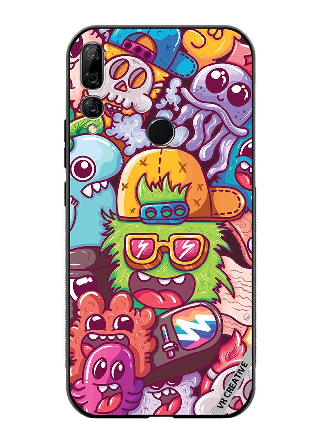 VR CREATIVE Protective Case Cover For Huawei Y9 Prime 2019 Graphitti Design Multicolour - Image 1