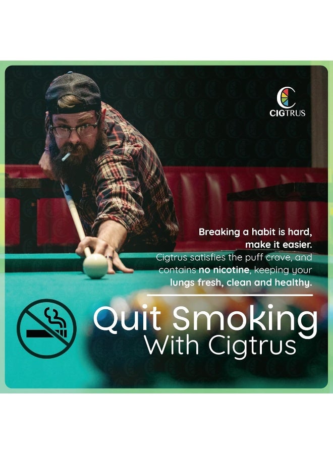cigtrus Natural Non-Nicotine Inhaler (3-Piece) - Tobacco Free, Quit Smoking Substitute - Smoke Free Habit Support by Cigtrus (Fresh Spearmint) - Image 4