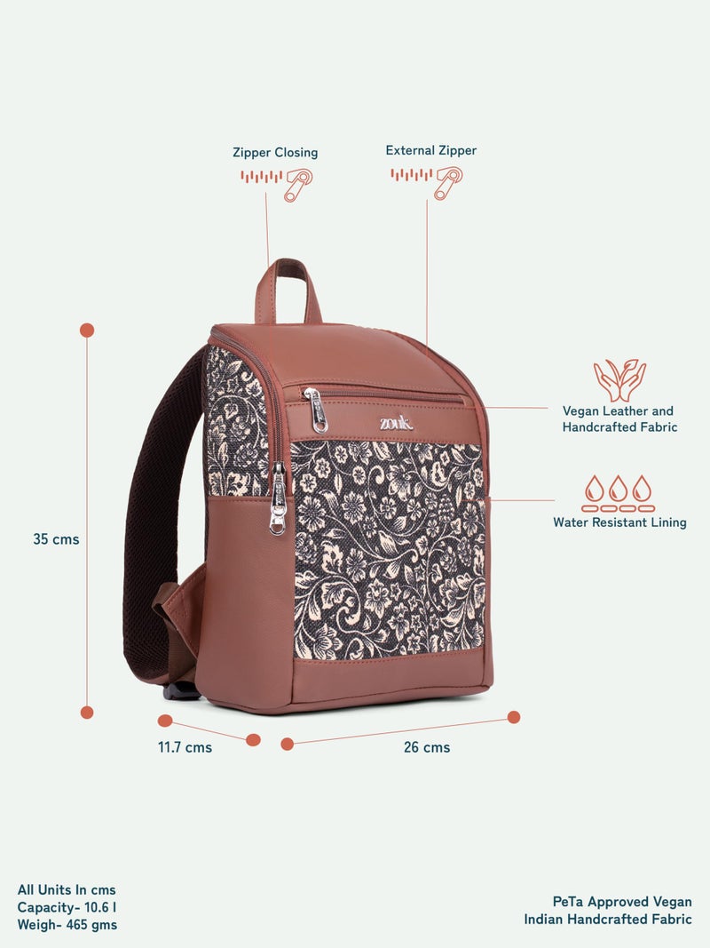 ZOUK Amalia Daypack |Padded Tablet Compartment | Adjustable Straps | Water-Resistant | Men and Women | Casual Outing | Getaway | Daily Use | Lightweight |Smart & Compact |Comfortable & Stylish | - Image 4