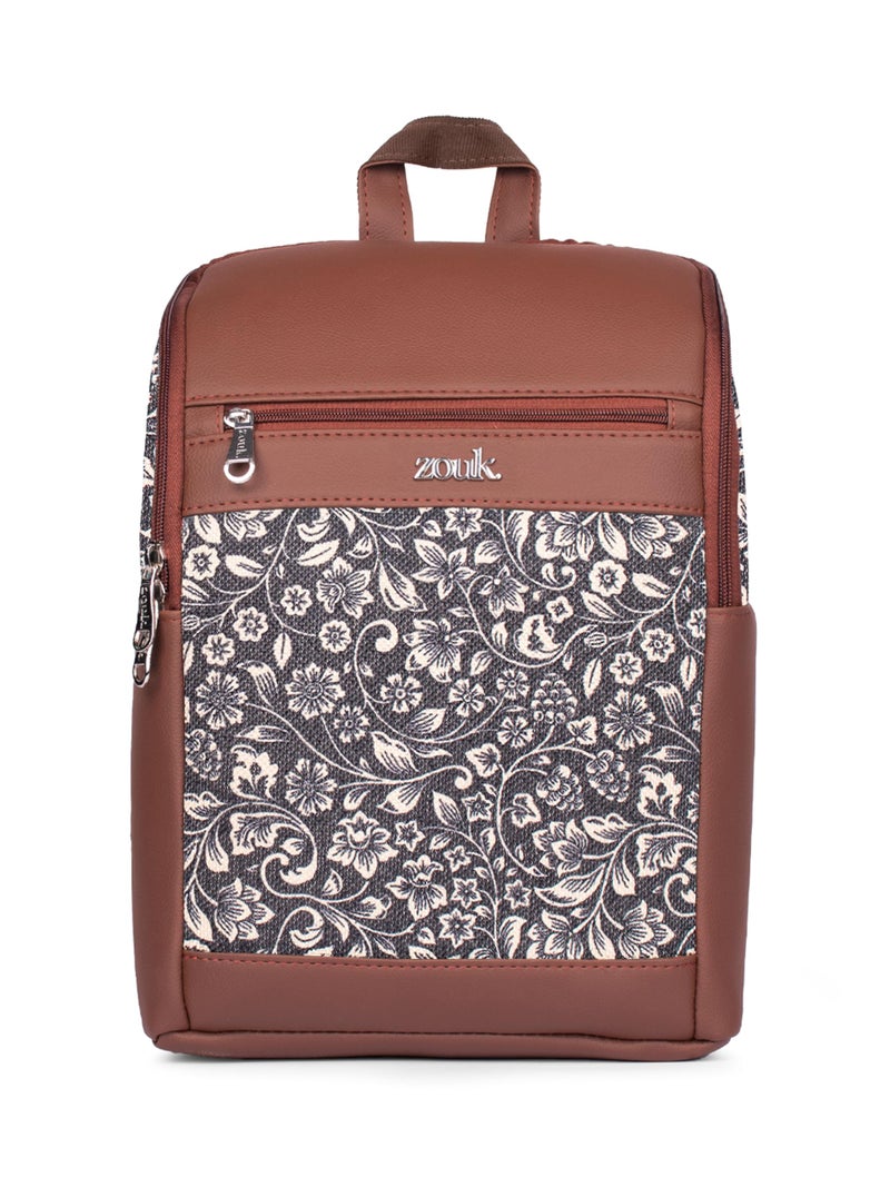 ZOUK Amalia Daypack |Padded Tablet Compartment | Adjustable Straps | Water-Resistant | Men and Women | Casual Outing | Getaway | Daily Use | Lightweight |Smart & Compact |Comfortable & Stylish | - Image 1