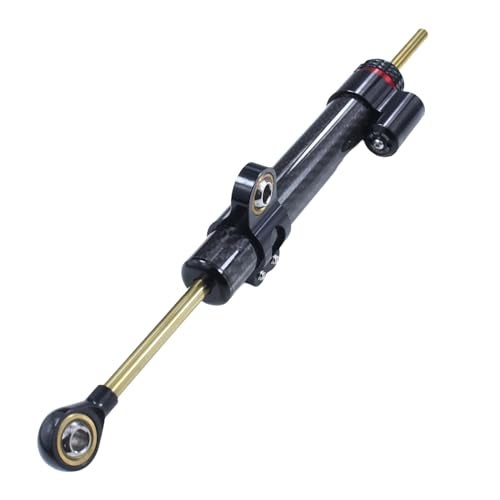 TIRGE Motorcycle 10" Steering Damper Adjustable Damper Universal Steering Stabilizer For Street Bike Safety Control Carbon Fiber (Carbon Fiber 13") - Image 4