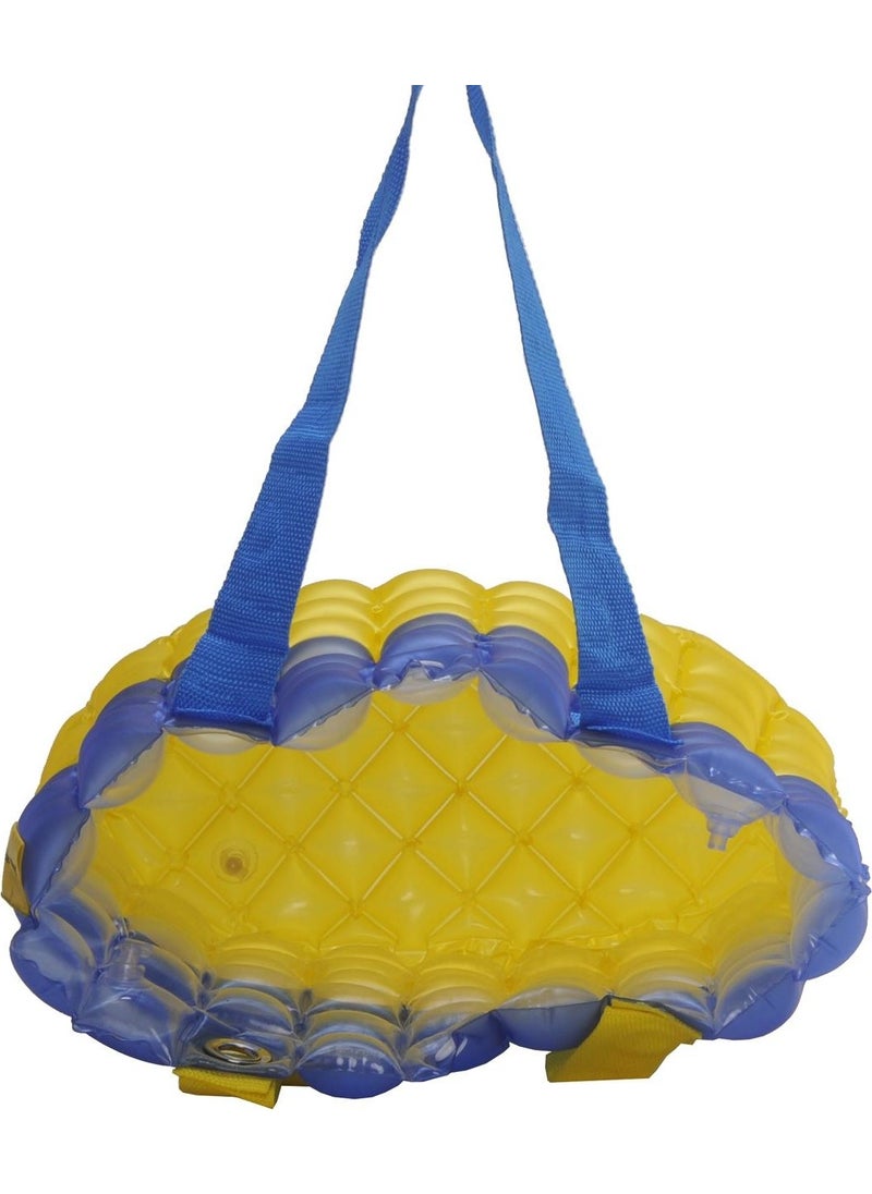 Louisiana Polo Women's Beach Bag Yellow Blue Inflatable Shoulder Bag BR06  - Image 3