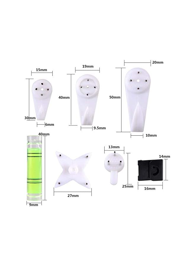 PROMASS promass Wall Hooks Picture Hangers, Invisible Traceless - Pack of 47  - Image 3