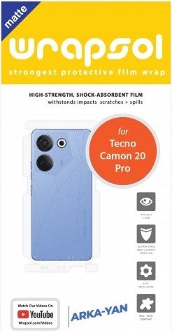 Tecno Camon 20 Pro Matte Back and Side Protective Polyurethane Film