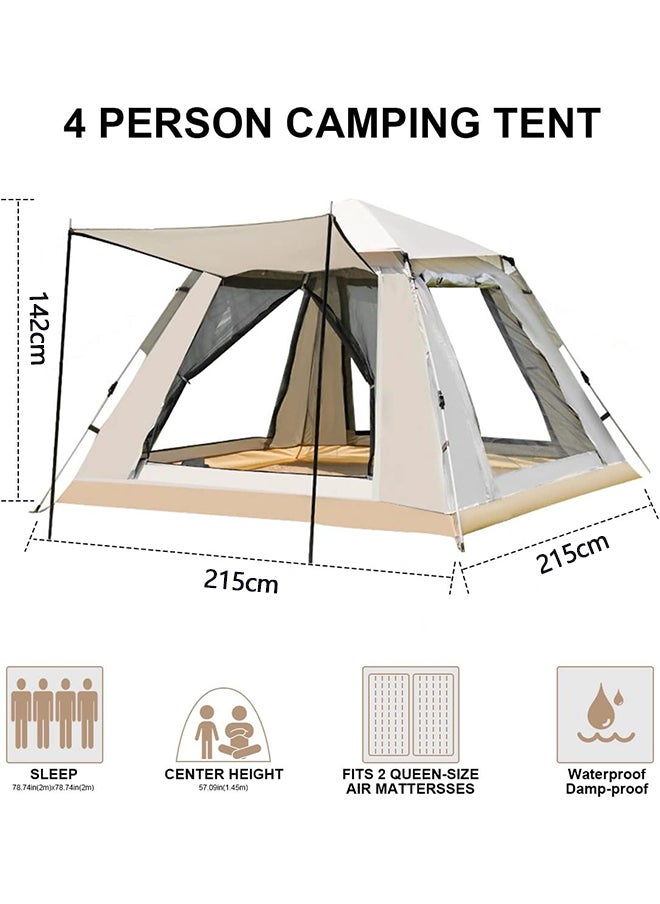 Sharpdo Automatic Camping Tent Automatic Hydraulic Canopy Tent for Camping Hiking Travel or Beach(moisture-proof mat included)  - Image 2