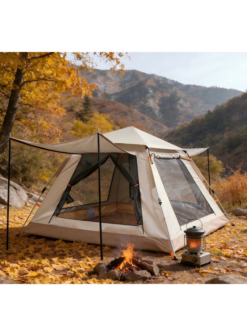 شاربدو خيمة التخييم الأوتوماتيكية خيمة المظلة الهيدروليكية الأوتوماتيكية للتخييم والمشي لمسافات طويلة والسفر أو الشاطئ (تتضمن حصيرة مقاومة للرطوبة) - Image 3