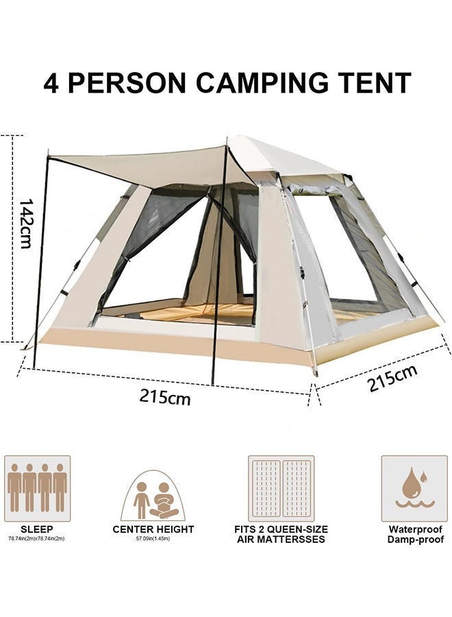 Sharpdo Automatic Camping Tent Automatic Hydraulic Canopy Tent for Camping Hiking Travel or Beach(moisture-proof mat included) - Image 2