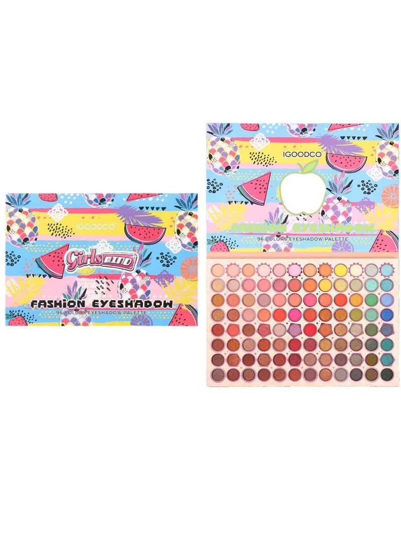IGOODCO Professional Makeup Eyeshadow Palette With Applicators 96 Color Palette Matte  - Image 1
