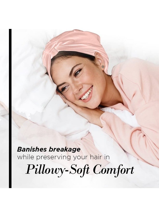 Kitsch Kitsch Multi-way Satin Head Scarf for Women -Soft Silk Scarf, Head Wrap for Sleeping, Pink Hair Scarf for Women's Hair, Elegant Head Coverings for Women, Silk Bandana for Hair Wrapping at Night, Blush - Image 5