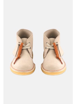 clarks Women Medium Lace Up Casual Desert Boots, Beige  - Image 3