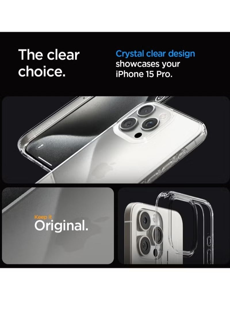 Ultra Hybrid for Apple iPhone 15 Pro Max Anti-Yellowing Technology Case - HD Transparent - Image 3