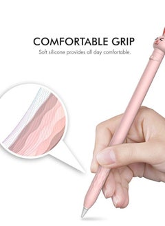 Generic Case for 1st Generation Apple Pencil, Cute Cartoon Rabbit Soft Silicone Case Accessory Ultra light Pen Case Protective Grip Anti-slip and Anti-drop Capacitive Pen Case  - Image 4