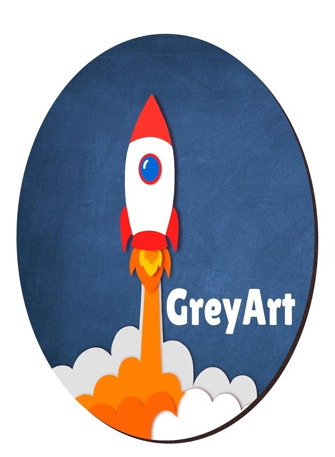 GreyArt Round MDF Art Board 8 inch, Circle MDF Pine Wood Sheet 3mm, Used for Craft, Painting, Mandala, Resin, Lippan Art, Decoration, Cake Base, Children Creativity DIY Set (Pack of 5) - Image 5