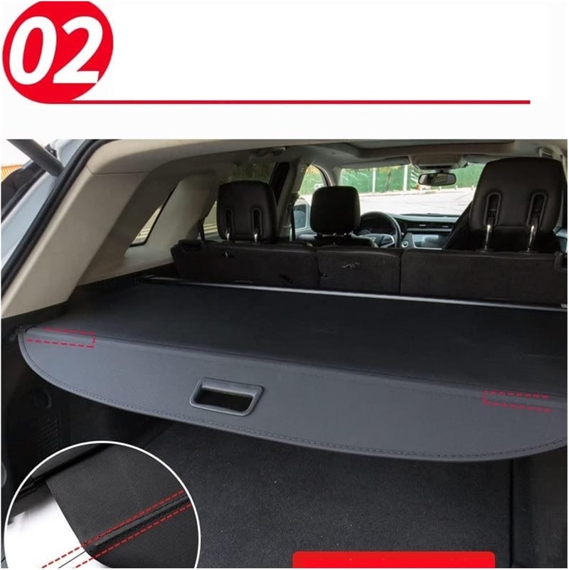 QASULER Retractable Waterproof Cargo Cover for Jeep Compass 2017-2022 - Image 3