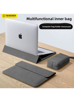 Generic Laptop Bracket For Apple Macbook Air13.3 Lenovo Small Pro14 Huawei-Color:Bracket Liner [Mint Green]]★Three-speed Angle Adjustable Plush Lining-Applicable Model:13 Inch  - Image 2