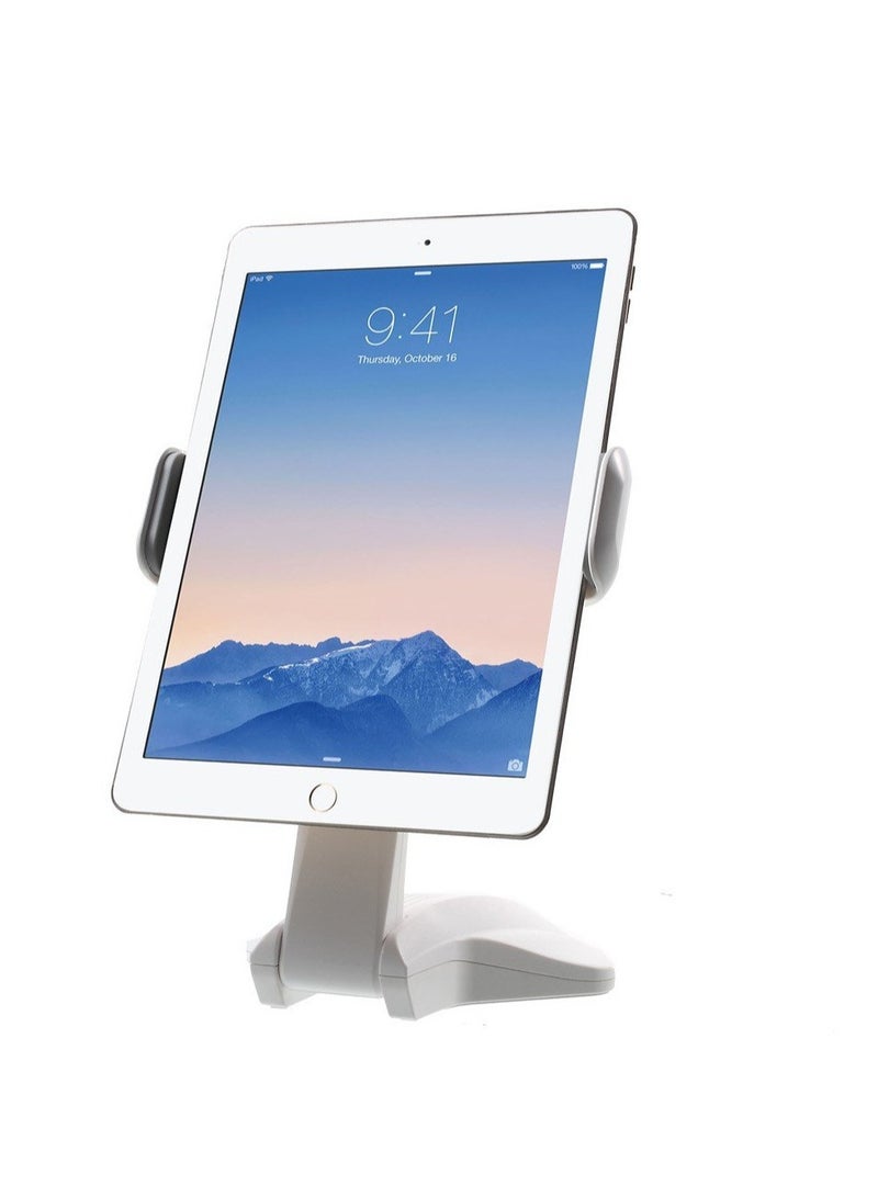 KASTWAVE Universal Desk Tablet Mount Stand for iPad Pro 12.9 iPad Mini 4 White Grey - Image 1