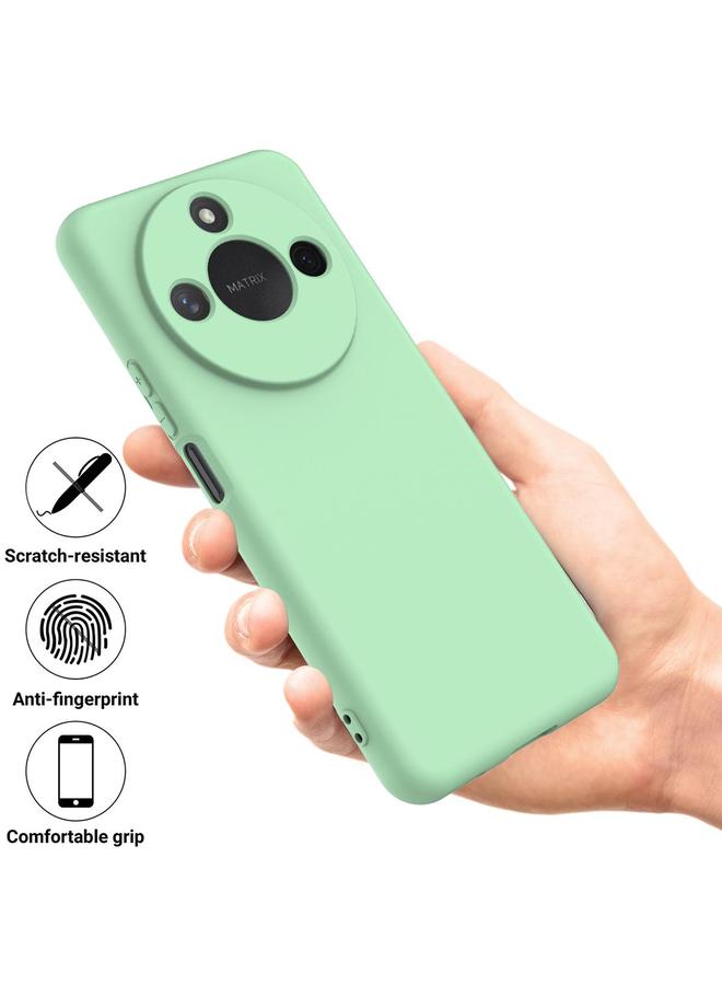 اس-توب جراب لهاتف Honor X9c Smart / X60، جراب هاتف مقاوم للصدمات من السيليكون السائل بلون نقي - Image 2