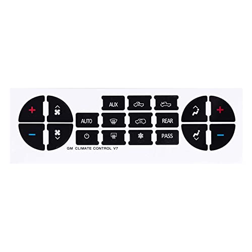 Ombialo AC Dash Button Repair Kit Stickers Decals Compatible with GM Vehicles GMC Chevrolet Tahoe Yukon Acadia Sierra 20062014 1Pc - Image 1