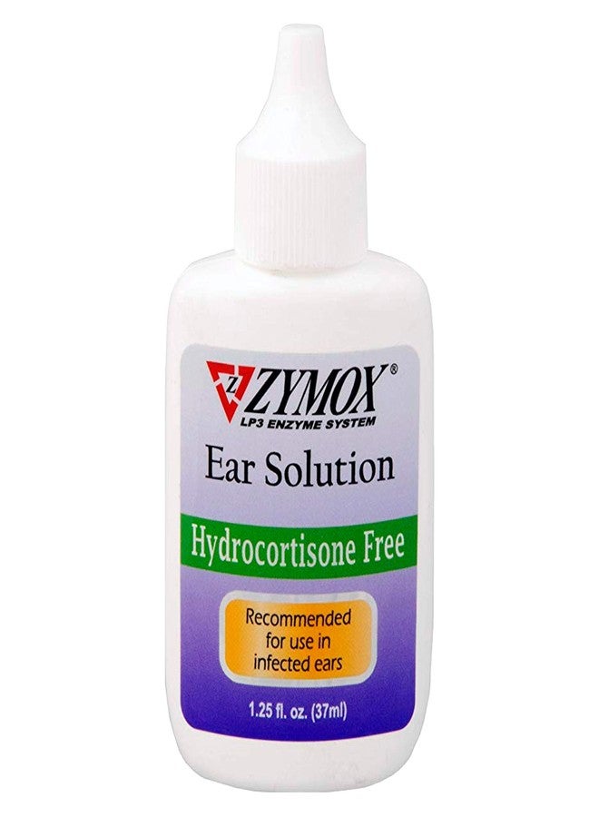 Zymox Otic Enzymatic Ear Solution for Dogs and Cats to Soothe Ear Infections Without Hydrocortisone, 1.25oz - Image 1