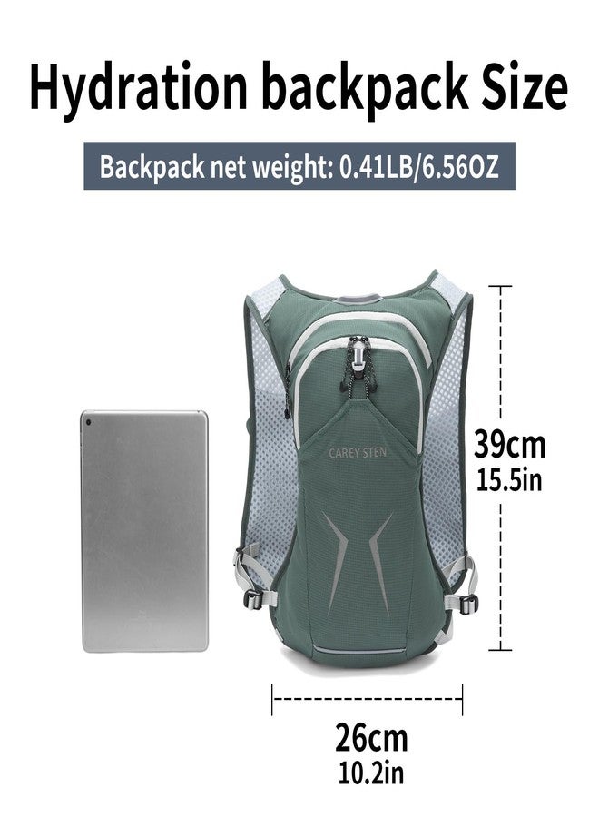 CAREYSTEN Carey Sten Lightweight Running Hydration Backpack, 1.5L Water Bag Running Vest for Marathon, Hiking & Cycling, Breathable Adjustable Design, Unisex (Olive Green) - Image 4